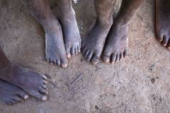 Angola, feet in dust