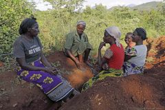 Kenya, group of women after work