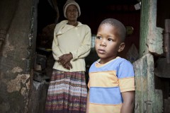 South Africa, Malmesbury, Elrico and grandmother