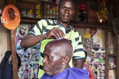 Uganda, Mbarara region, hair stylist