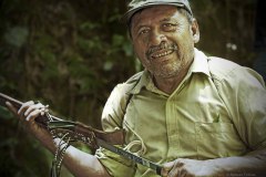 Guatemala, Zacapa region, Don Juan with machete