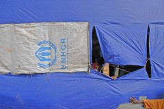 Haiti UNHCR tent