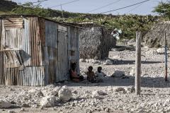 Haiti, hut at the beach