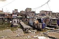 Manila houses after flood