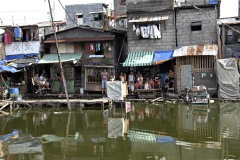 Manila houses after flood