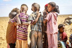 Kenya, Marsabit , nomad children group