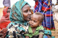 Kenya, Marsabit nomad woman and child