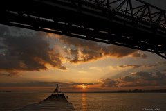 Myanmar, Irrawaddy river bridge