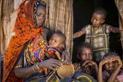 Kenya, Marsabit, nomad family