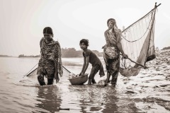 Bangladesh, Sundarbans, fisher family