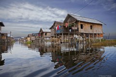 Myanmar,  lake Inle stilt houses