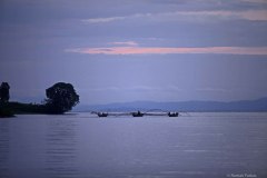 Ruanda, lake Kivu, fisher